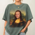 Comfort Colors Funny Erling Haaland Mona Lisa Meme Shirt, Norway Haaland 9 Shirt, Soccer Fan Tee