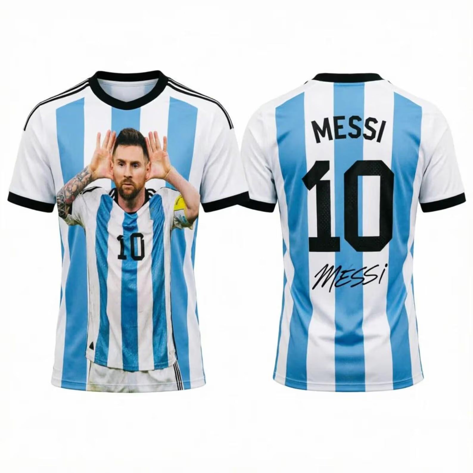 2026 Messi Argentina Team Football Jersey Match & Training Kit Summer Sports Men's T-Shirt Children's Clothing Tee Y2k Woman