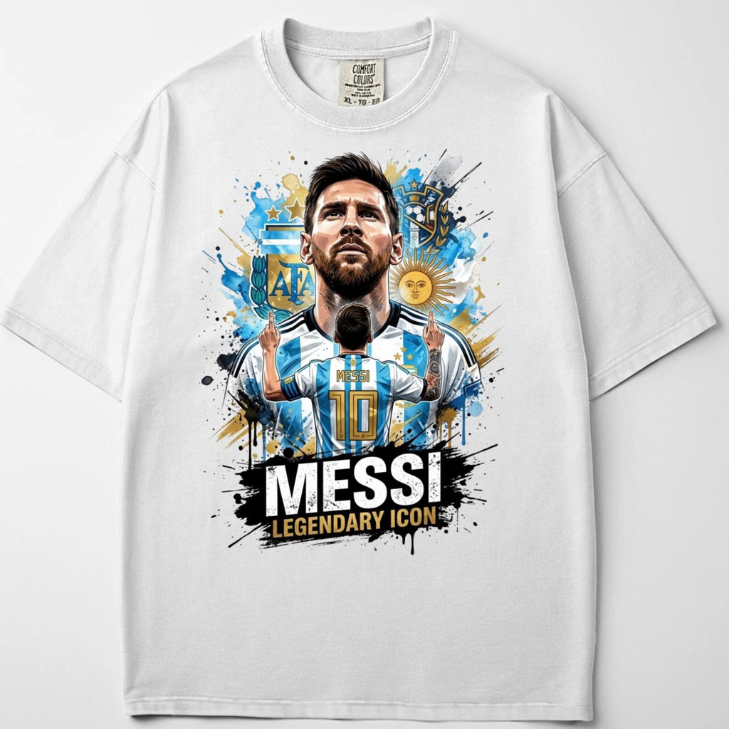 Messi Shirt, Lionel Messi World Cup Signature Tee, Argentina GOAT Cotton T-Shirt