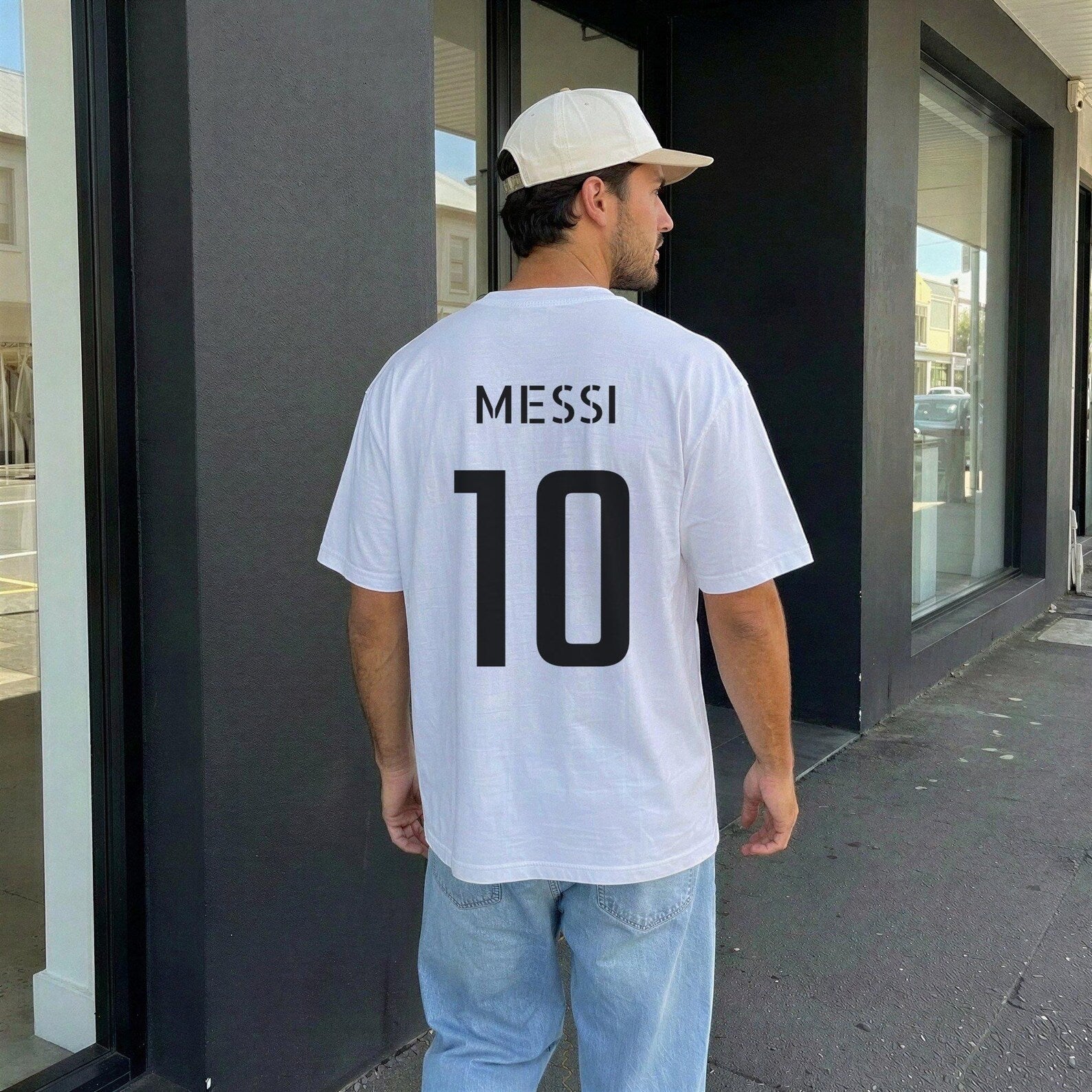 Messi Shirt, Lionel Messi World Cup Signature Tee, Argentina GOAT Cotton T-Shirt