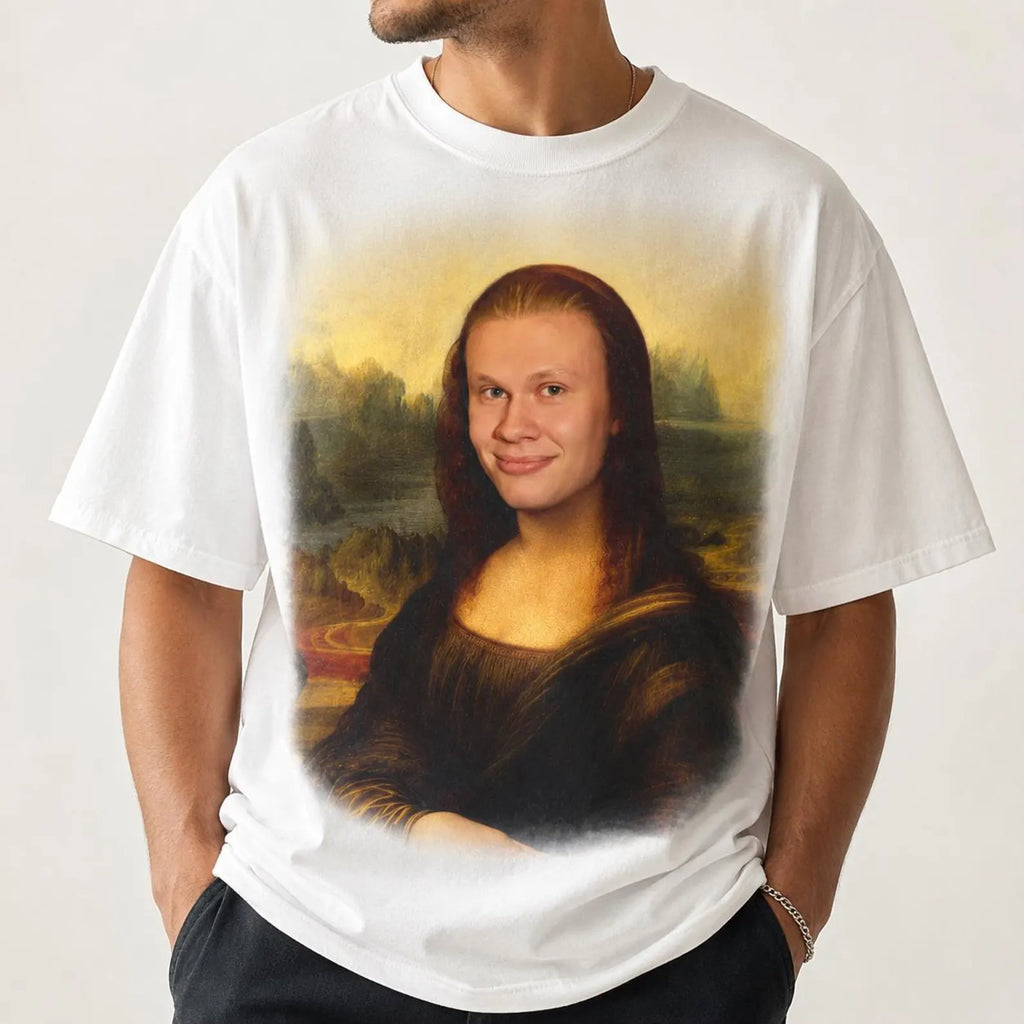 Comfort Colors Funny Erling Haaland Mona Lisa Meme Shirt, Norway Haaland 9 Shirt, Soccer Fan Tee